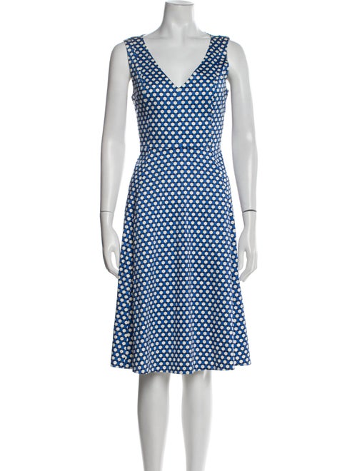 Kate Spade New York Polka Dot Print Knee-Length Dress