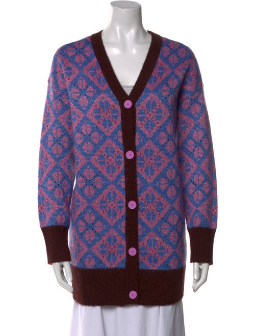 Kate Spade New York Printed V-Neck Sweater