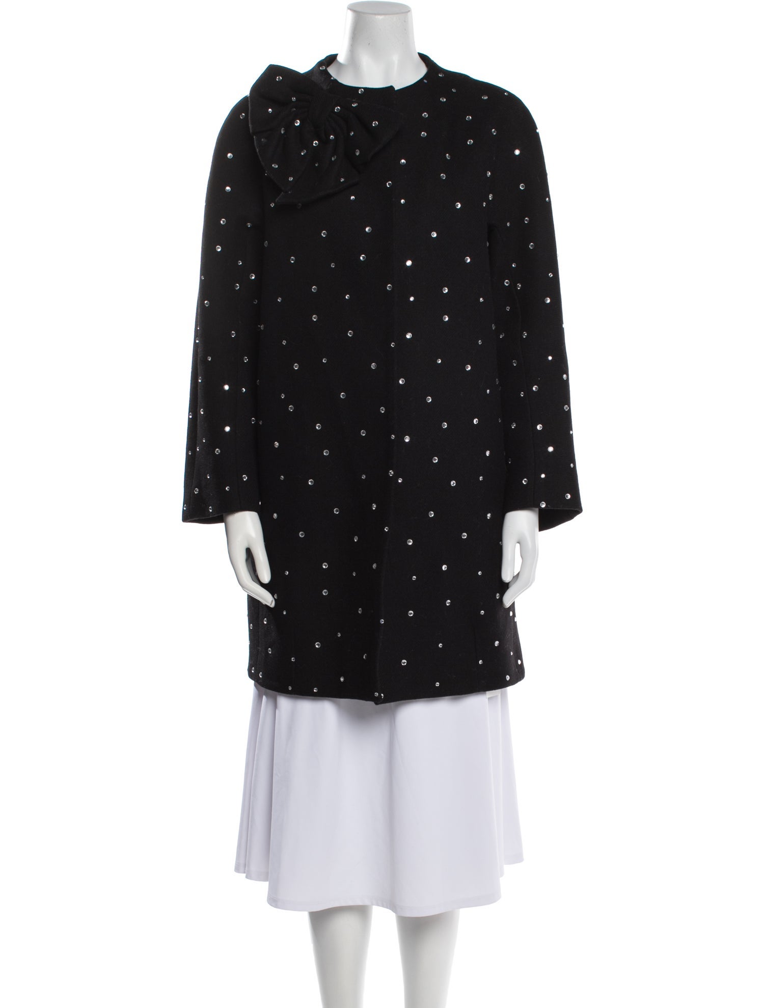 Kate Spade New York Wool Polka Dot Print Coat