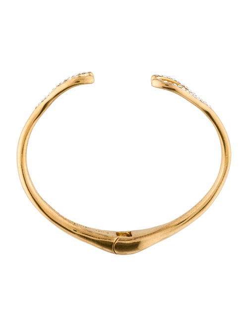 Kate Spade New York Crystal Dainty Sparklers Wishbone Cuff Bracelet