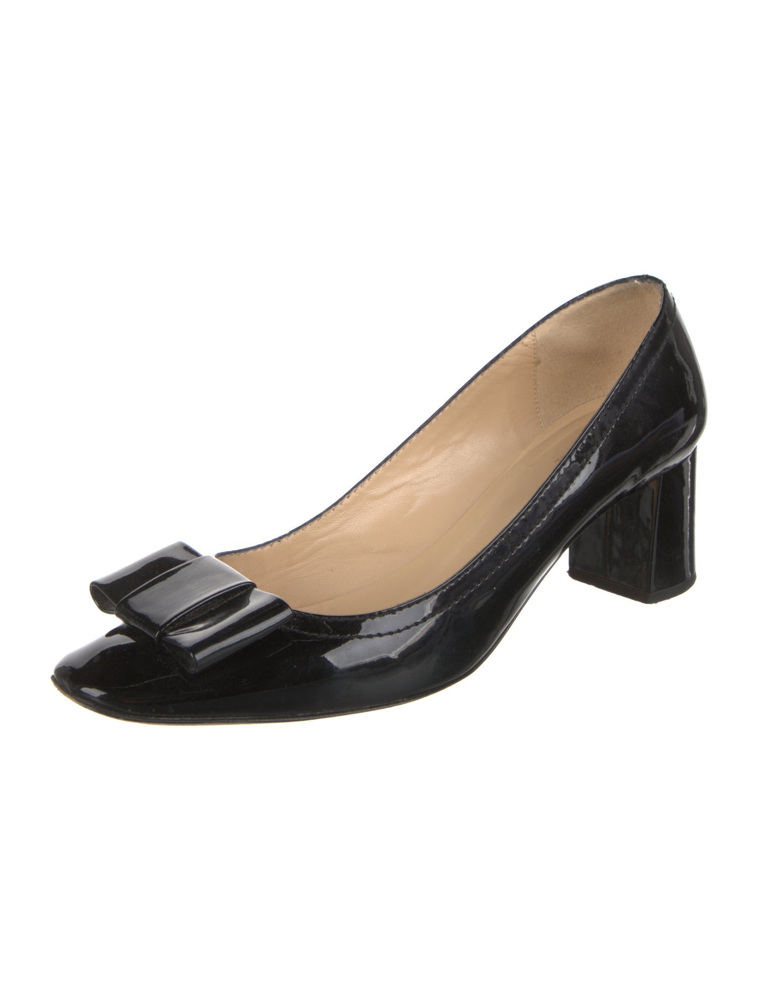 Kate Spade New York Patent Leather Bow Accents Pumps