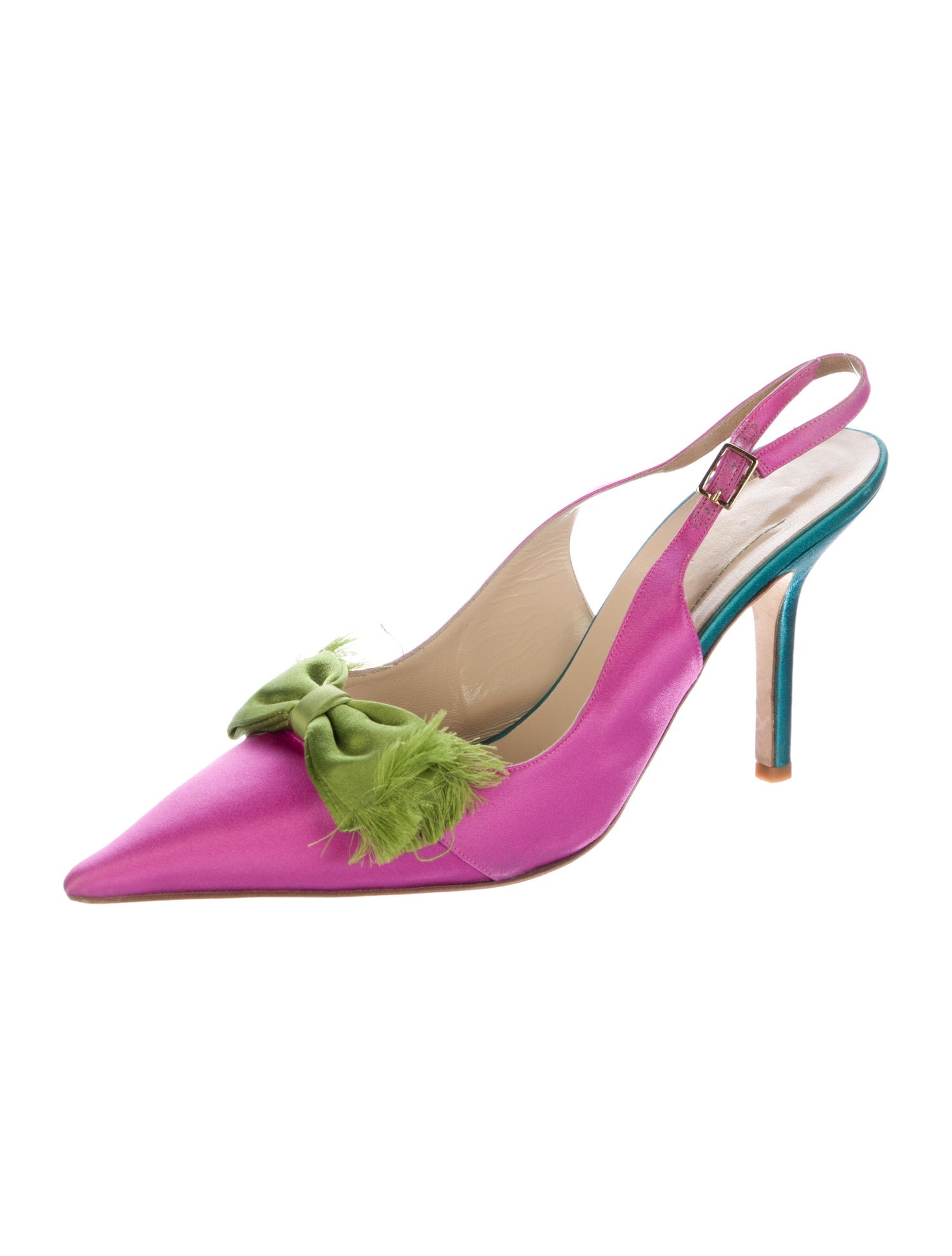 Kate Spade New York Satin Bow Accents Slingback Pumps
