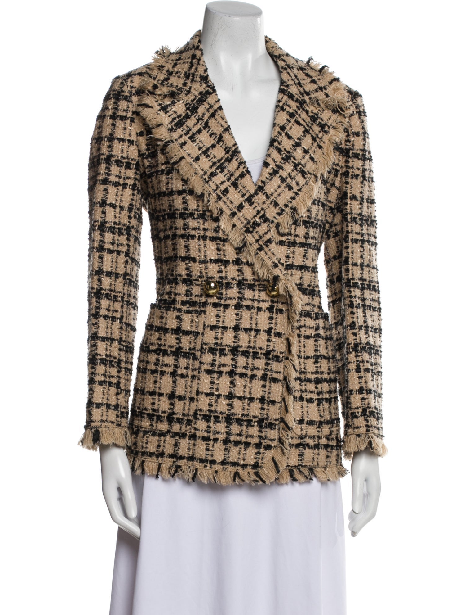 Kate Spade New York Plaid Print Peacoat