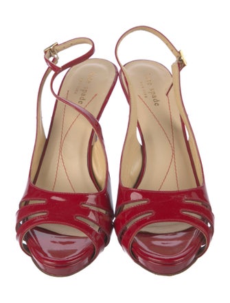 Kate Spade New York Patent Leather Slingback Sandals