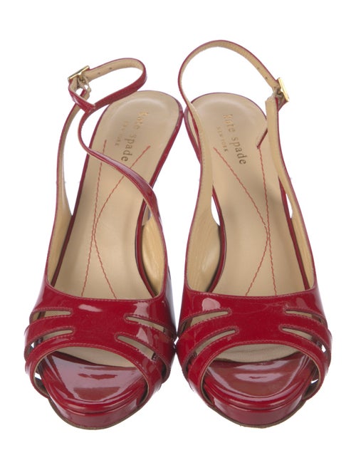 Kate Spade New York Patent Leather Slingback Sandals