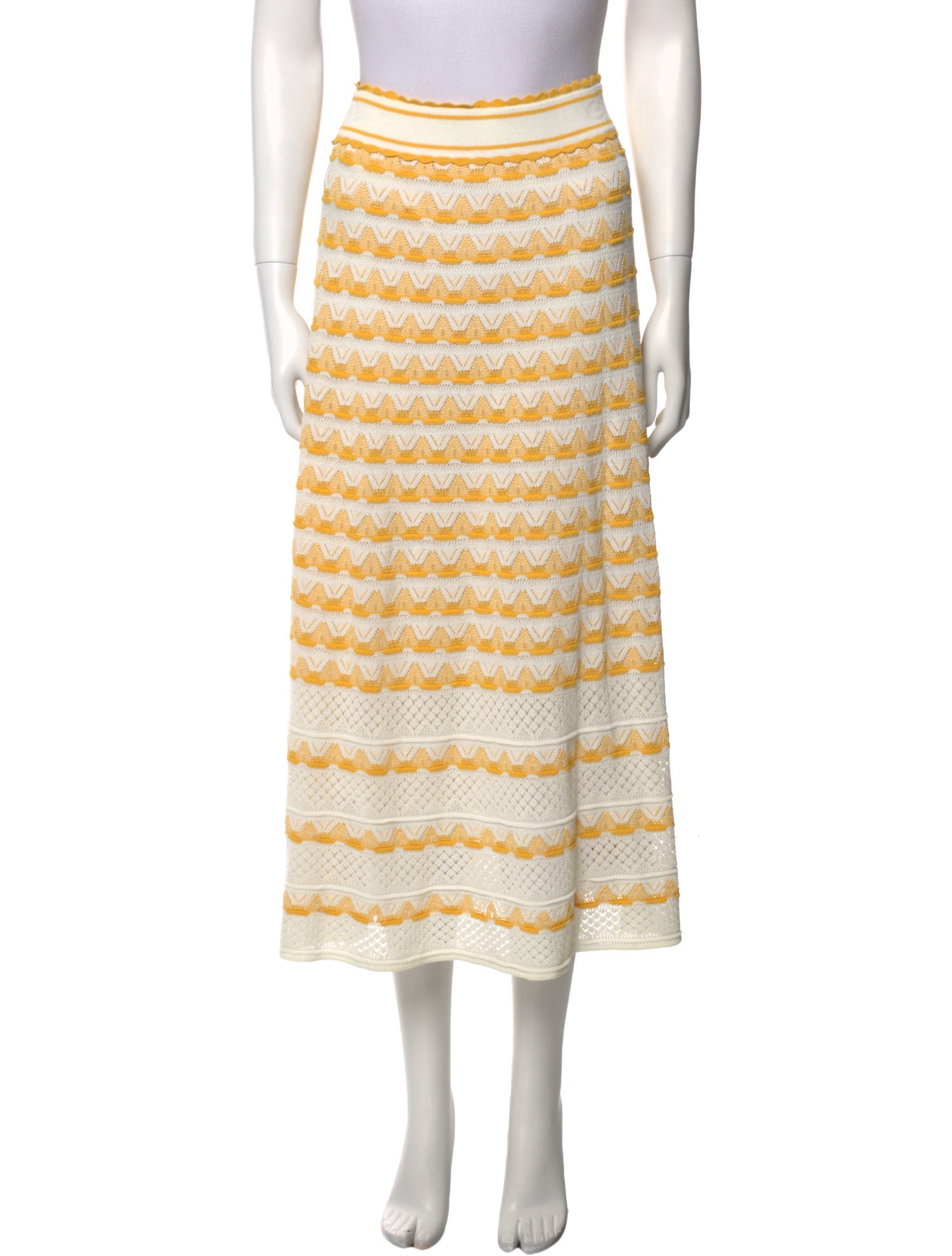 Kate Spade New York Striped Midi Length Skirt