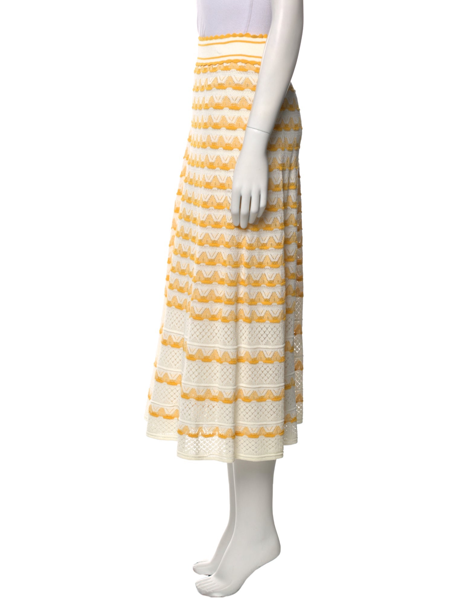 Kate Spade New York Striped Midi Length Skirt