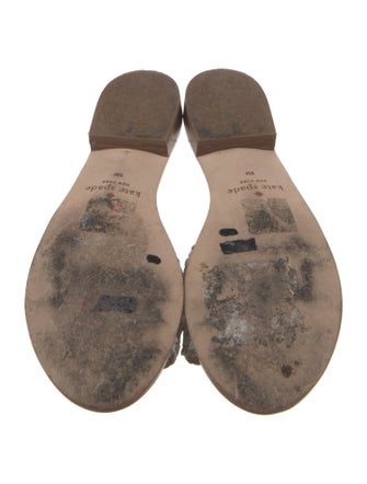 Kate Spade New York Leather Braided Accents Slides