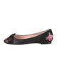 Kate Spade New York Leather Floral Print Flats