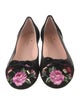 Kate Spade New York Leather Floral Print Flats