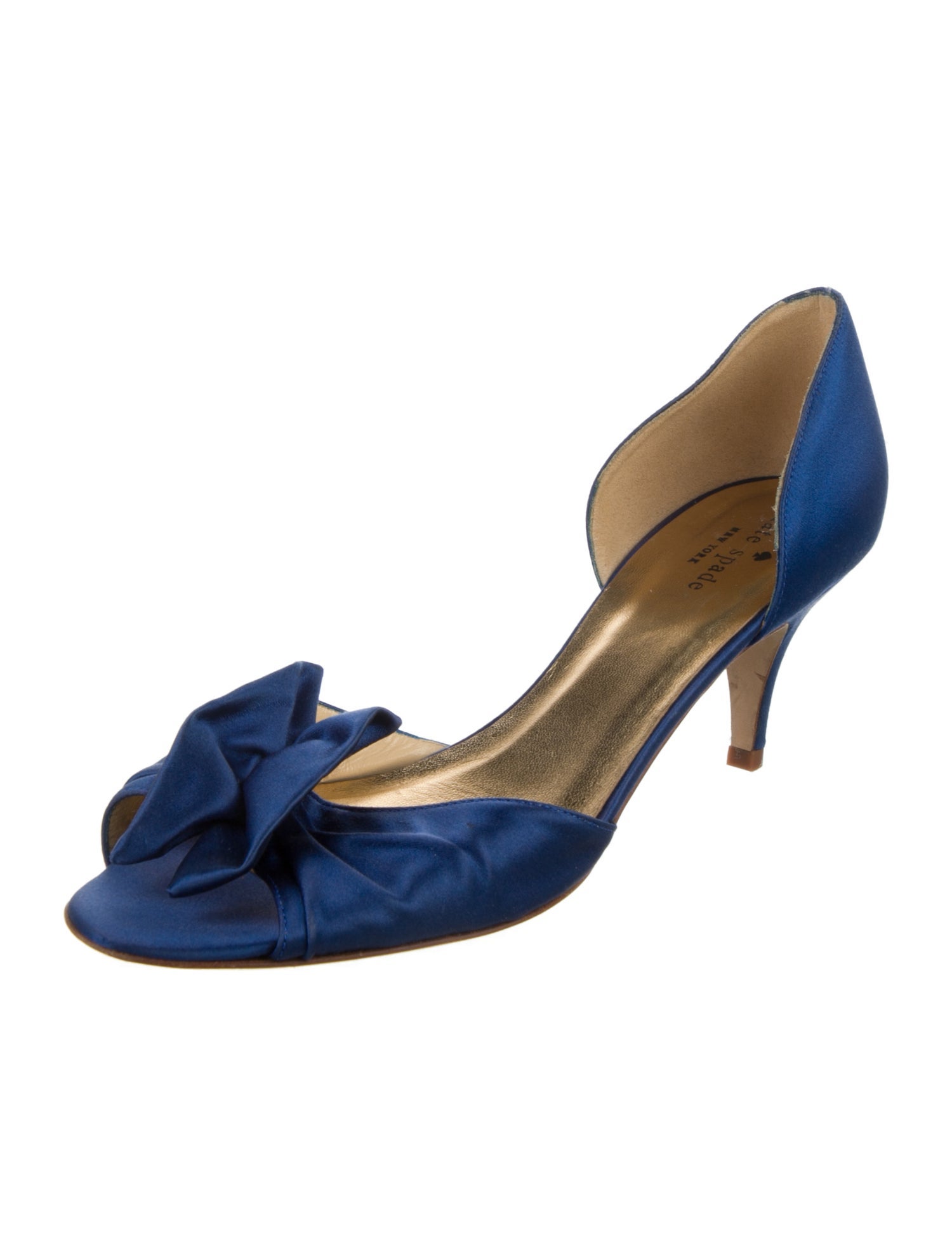 Kate Spade New York Satin Glitter Accents D'Orsay Pumps