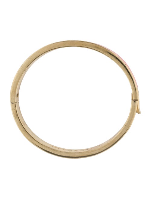Kate Spade New York Enamel Hole Punch Spade Hinged Bangle