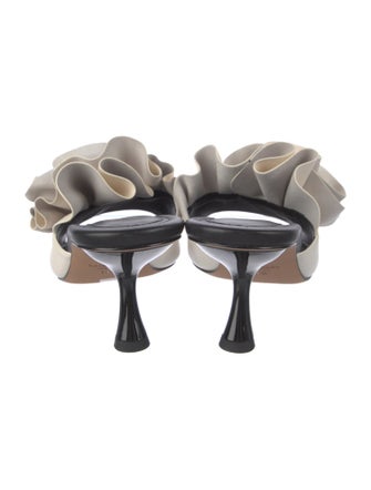 Kate Spade New York Leather Pleated Accents Slides