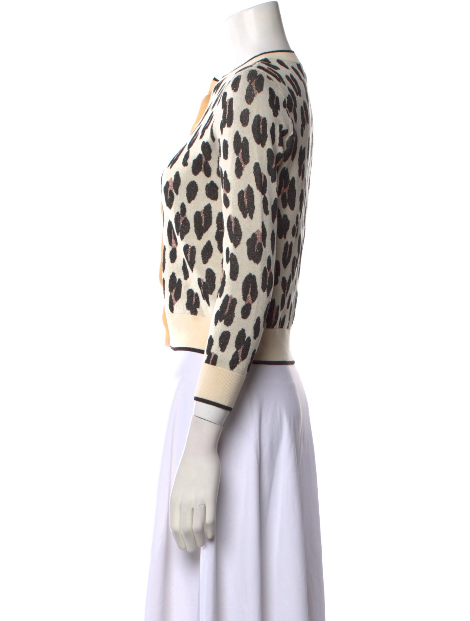 Kate Spade New York Animal Print Crew Neck Sweater