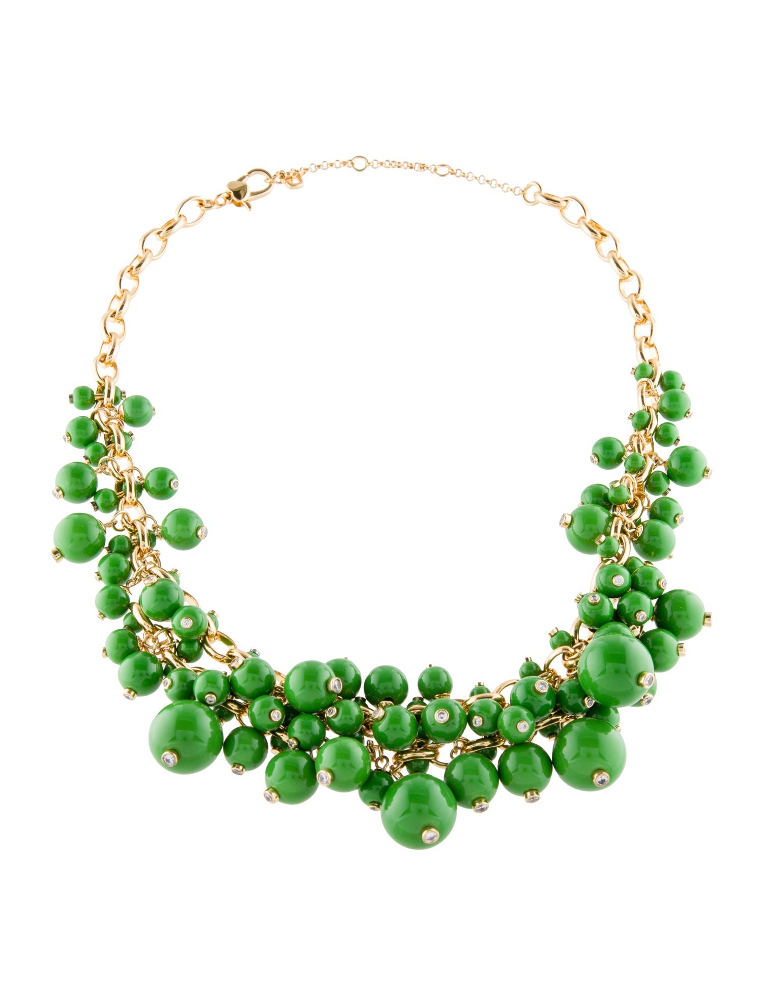 Kate Spade New York Cubic Zirconia & Acrylic Beads Have A Ball Statement Collar Necklace