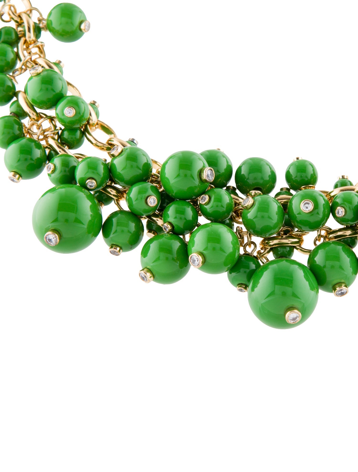 Kate Spade New York Cubic Zirconia & Acrylic Beads Have A Ball Statement Collar Necklace