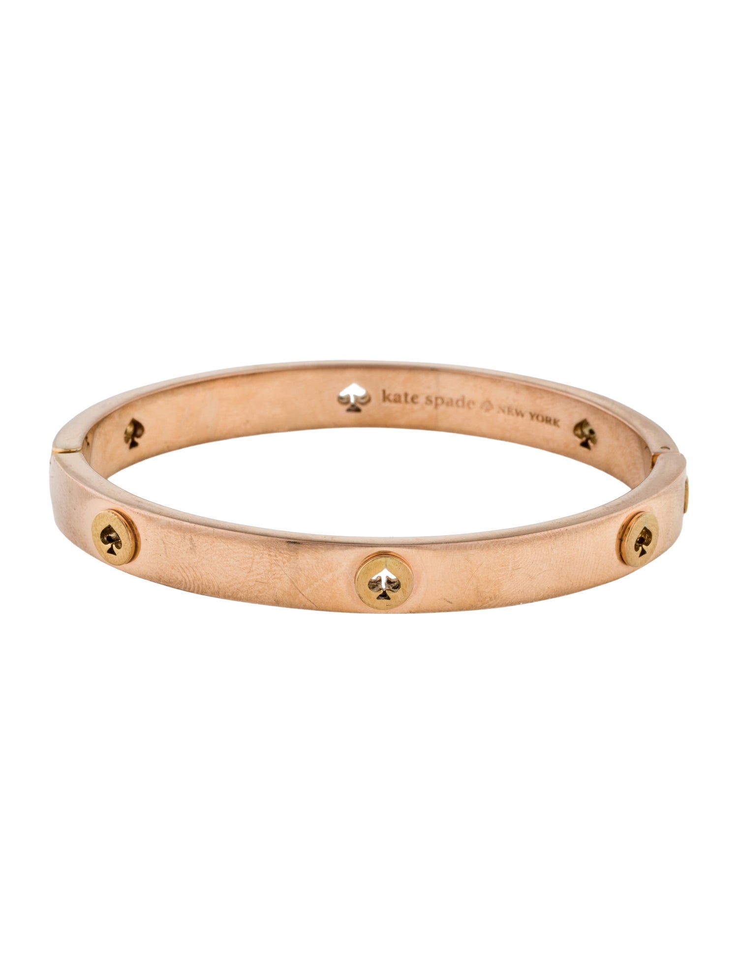 Kate Spade New York Spot The Spade Studded Hinged Bangle