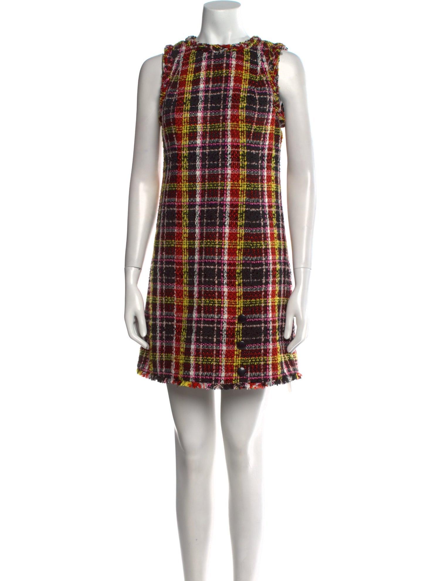 Kate Spade New York Plaid Print Mini Dress
