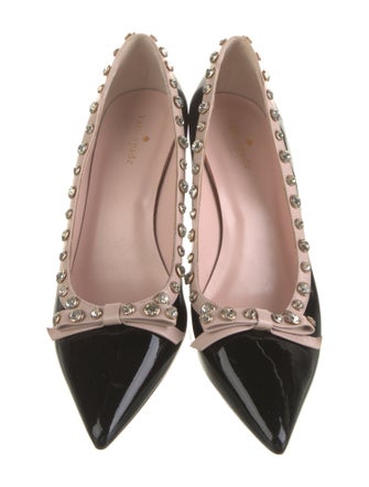 Kate Spade New York Patent Leather Bow Accents Pumps
