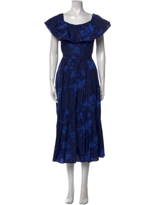 Kate Spade New York Floral Print Long Dress