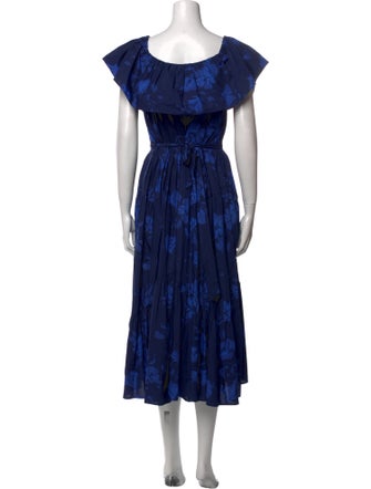 Kate Spade New York Floral Print Long Dress