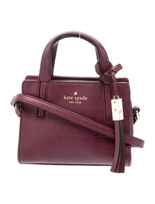 Kate Spade New York Embossed Leather Top Handle Bag