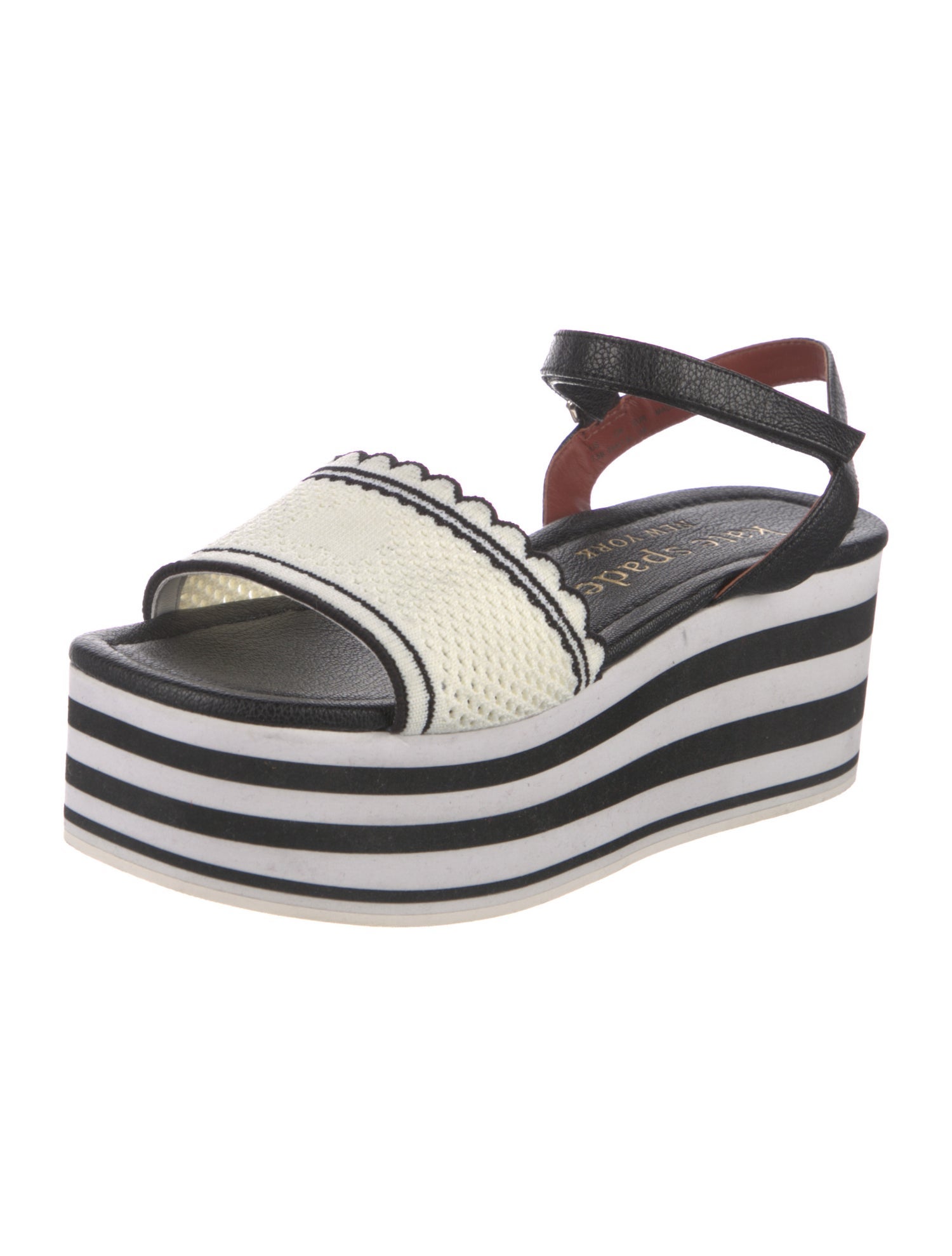 Kate Spade New York Leather Printed Slingback Sandals