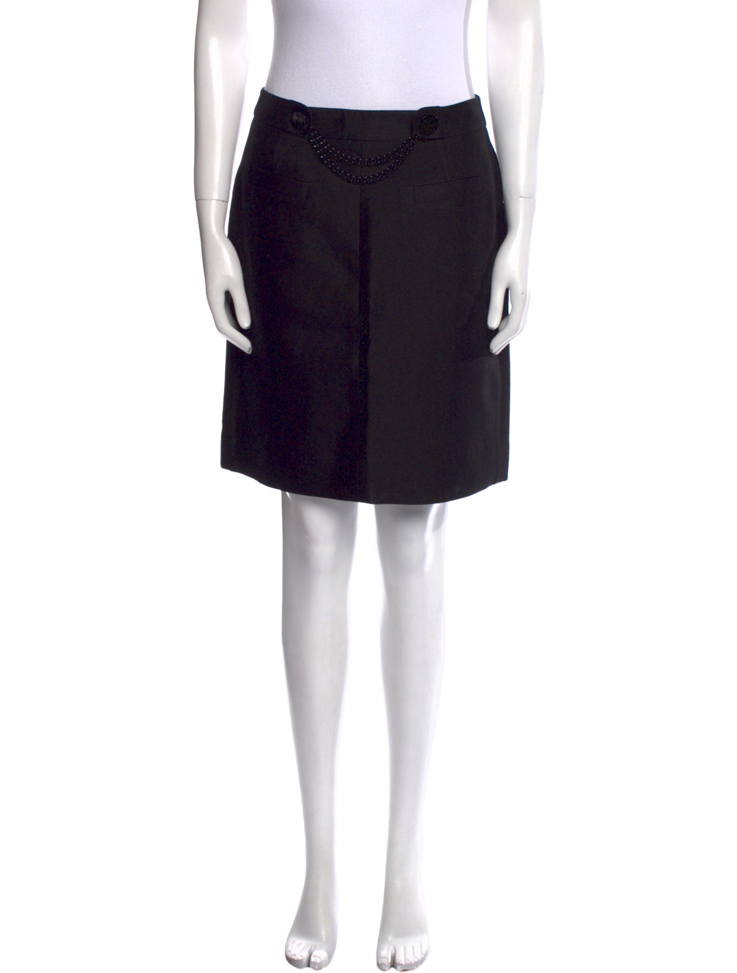 Kate Spade New York Chain-Link Accents Knee-Length Skirt