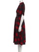 Kate Spade New York Floral Print Midi Length Dress