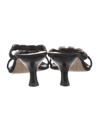 Kate Spade New York Satin Crystal Embellishments Slides