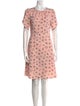 Kate Spade New York Floral Print Knee-Length Dress