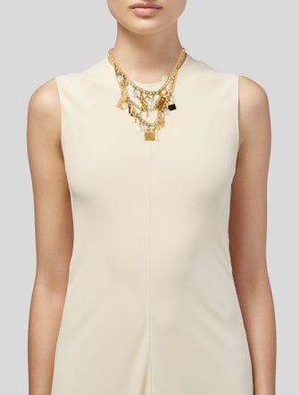 Kate Spade New York Faux Pearl & Crystal Collar Necklace