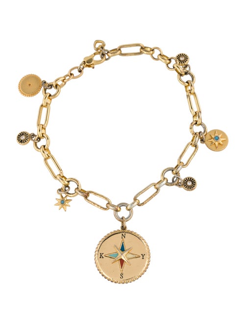 Kate Spade New York Cubic Zirconia & Enamel My Medallion Charm Bracelet