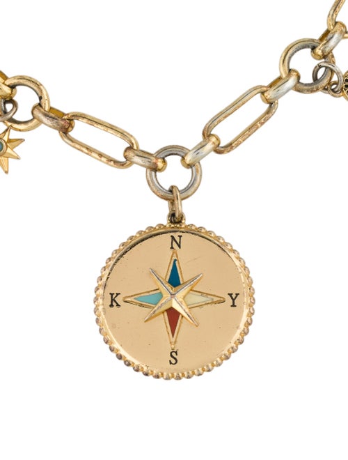 Kate Spade New York Cubic Zirconia & Enamel My Medallion Charm Bracelet