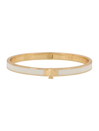 Kate Spade New York Enamel Spade Hinged Bangle Bracelet