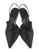 Kate Spade New York Satin Ruffle Embellishment Slingback Pumps