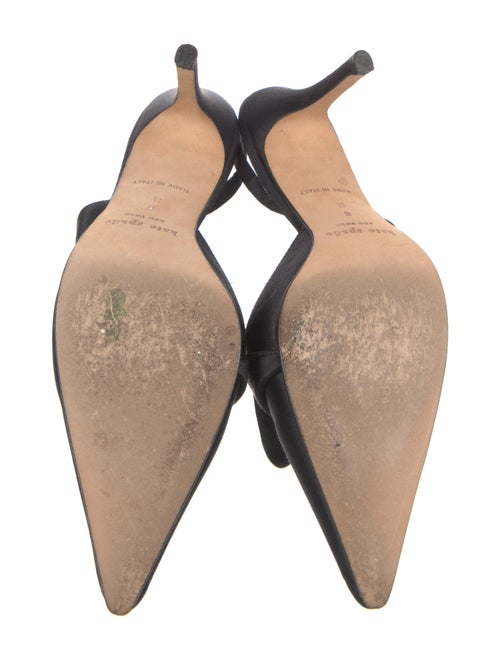 Kate Spade New York Satin Ruffle Embellishment Slingback Pumps