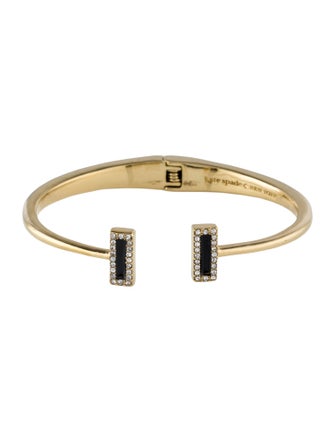 Kate Spade New York Enamel & Crystal Raising The Bar Cuff Bracelet