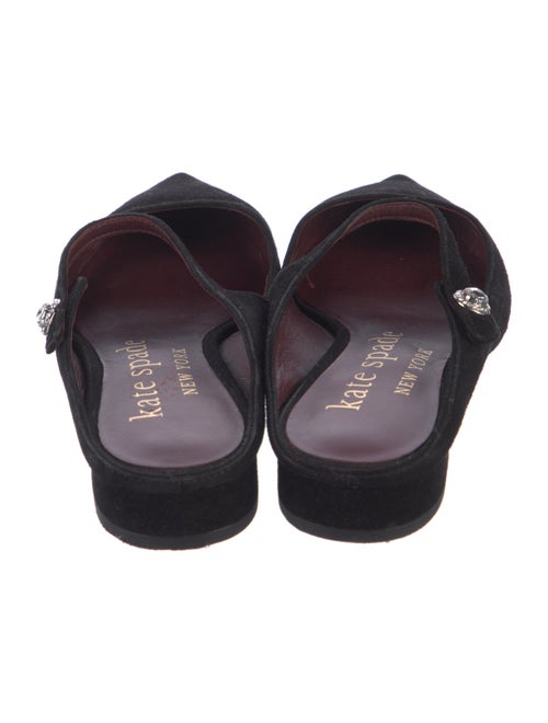 Kate Spade New York Suede Crystal Embellishments Mules