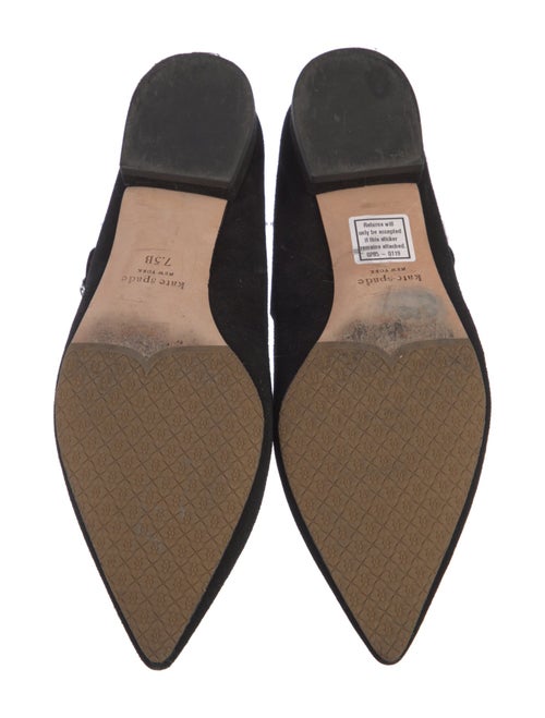 Kate Spade New York Suede Crystal Embellishments Mules