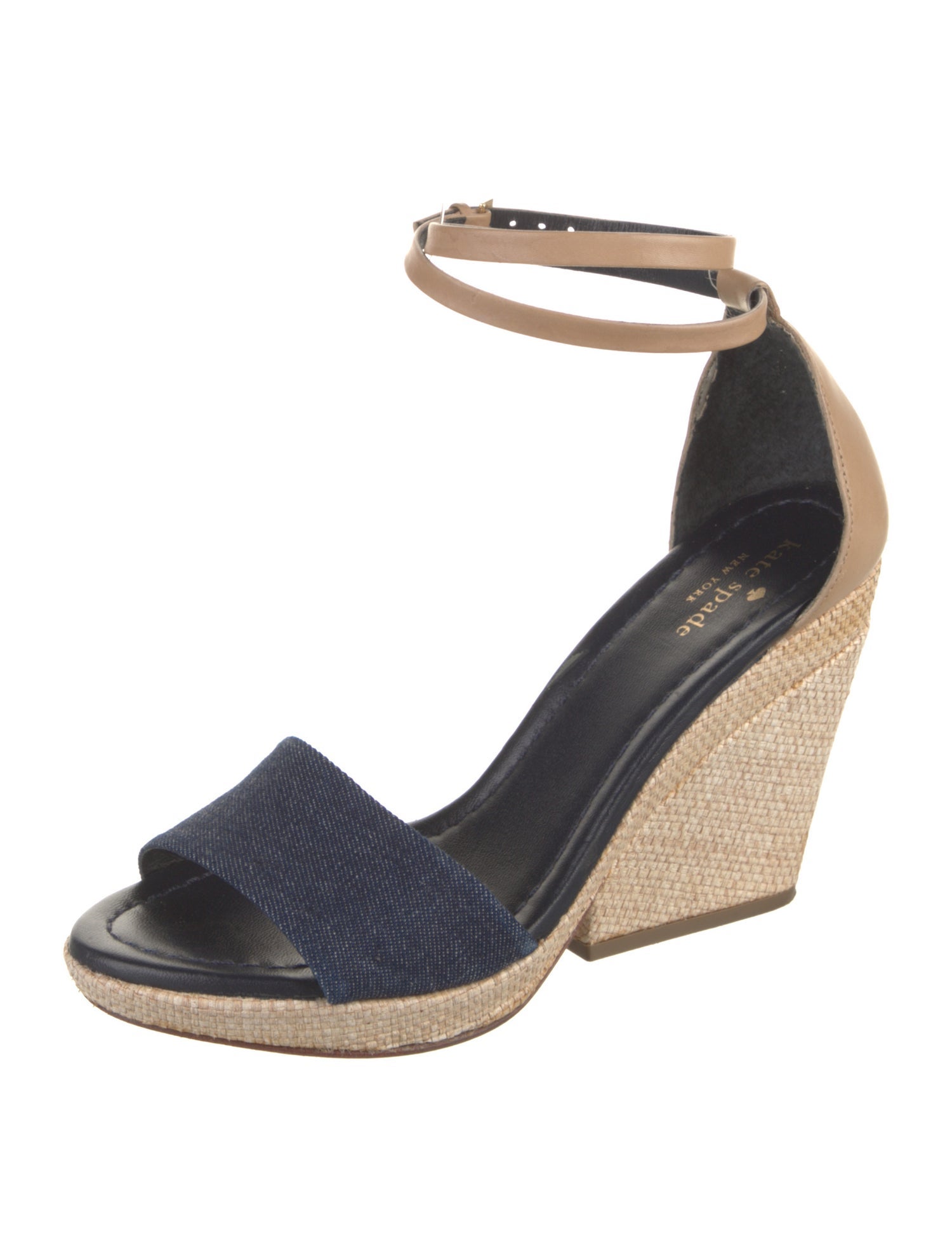 Kate Spade New York Leather Colorblock Pattern Espadrilles