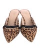 Kate Spade New York Ponyhair Animal Print Mules