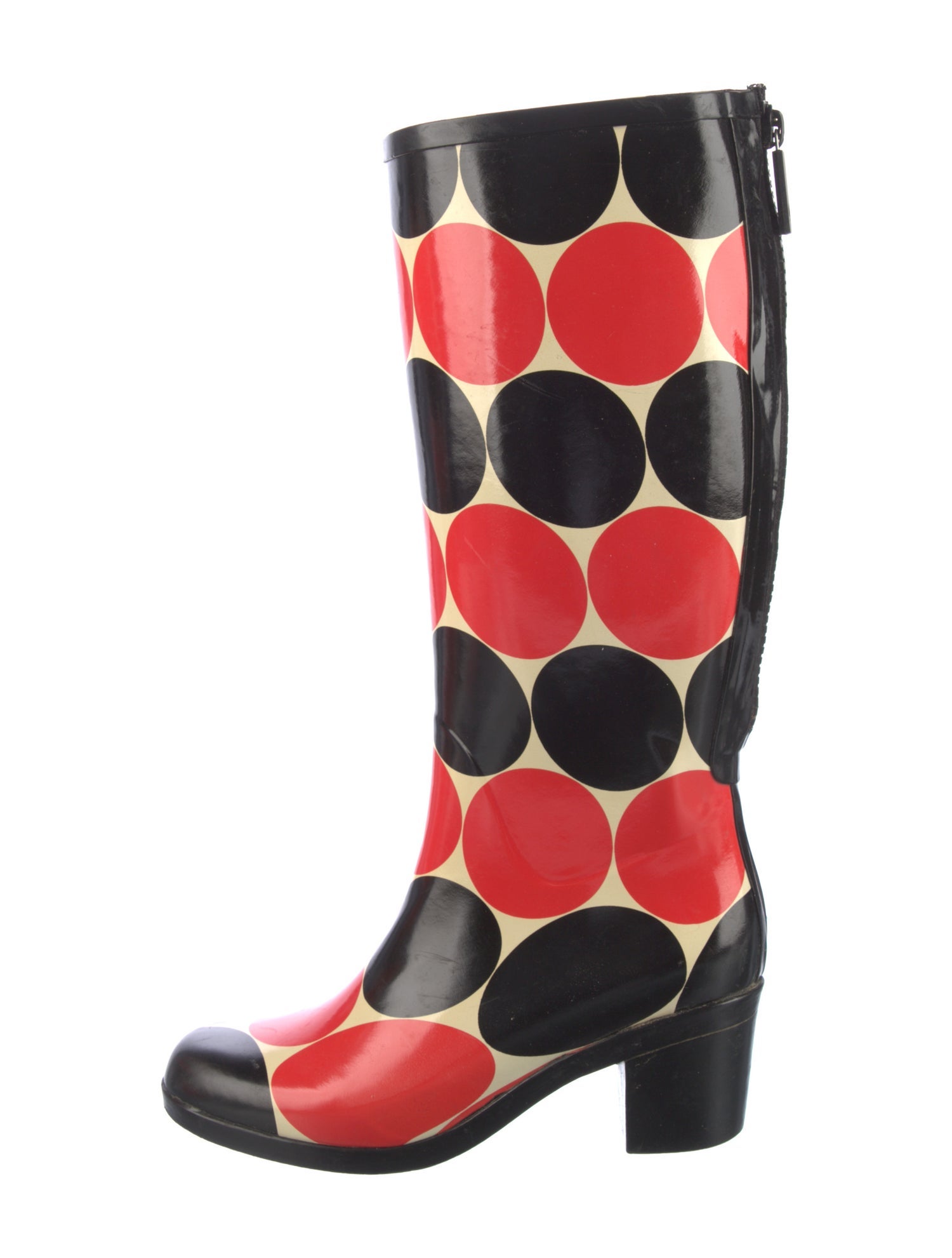 Kate Spade New York Rubber Polka Dot Print Rain Boots
