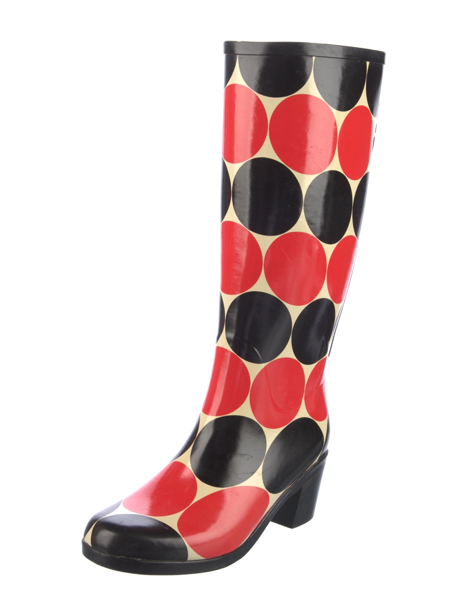 Kate Spade New York Rubber Polka Dot Print Rain Boots