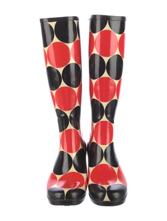 Kate Spade New York Rubber Polka Dot Print Rain Boots