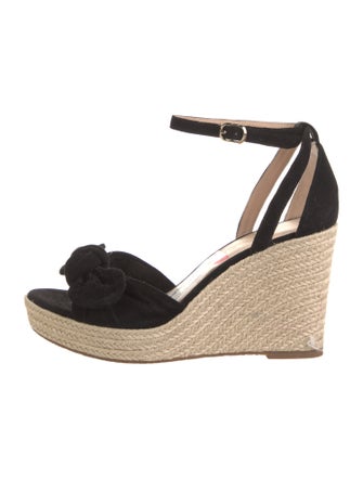 Kate Spade New York Suede Bow Accents Espadrilles