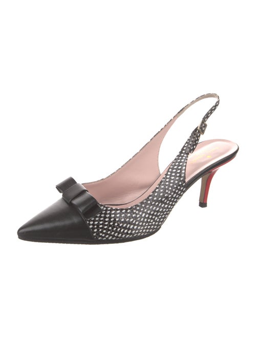 Kate Spade New York Leather Printed Slingback Pumps