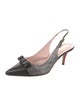 Kate Spade New York Leather Printed Slingback Pumps