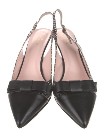 Kate Spade New York Leather Printed Slingback Pumps