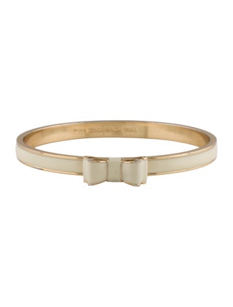 Kate Spade New York Enamel Take A Bow Bangle Bracelet